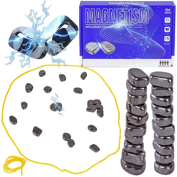 Kamienie Magnetyczne Gra Rodzinna Strategiczna w Szachy Magnetic Magnesy 30