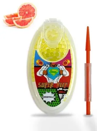 MOCNE SUPER KLIK kulki smakowe do papierosów GREJPFRUTOWE 100 szt.
