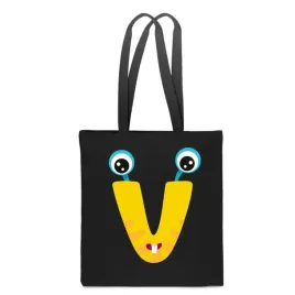 eko-torba-bawelna-czarna-dziecieca-z-litera-v-imie-dziecka-monster-tt-517