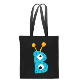 eko-torba-bawelna-czarna-dziecieca-z-litera-b-imie-dziecka-monster-tt-496