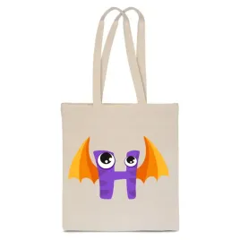 eko-torba-bawelna-bezowa-dziecieca-z-litera-h-imie-dziecka-monster-tt-476