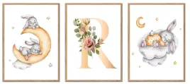 plakaty-w-ramie-3szt-dzieciece-kroliczki-krolik-obraz-litera-r-p2670-53x73