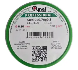 cynel-cyna-do-lutowania-bezolowiowy-sn99-3cu0-7-1-1-3-topnik-3percent-0-80mm-100g