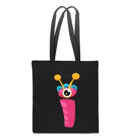 eko-torba-bawelna-czarna-dziecieca-z-litera-i-imie-dziecka-monster-tt-503