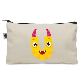 piornik-szkolny-saszetka-bawelniany-bezowy-litera-u-imie-monster-ko-056