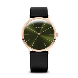 zegarek-meski-bering-13436-469-skorzany-czarny-zielona-tarcza-o-36-mm