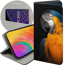 etui-z-klapka-do-xiaomi-redmi-note-14-5g-wzory-papuga-papuzka-tukan-futeral