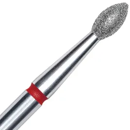 staleks-frez-diamentowy-oliwka-lezka-ostra-czerwony-25-45-mm-fa60r025-45