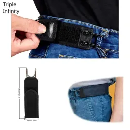 czarny-elastyczny-pasek-bez-klamry-unisex