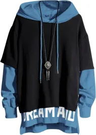 meska-bluza-patchwork-techwear-hip-hop-luzna-stylowa-czarna-niebieska-m