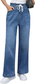 damskie-jeansy-szerokie-nogawki-elastyczne-baggy-wygodne-niebieskie-xxl
