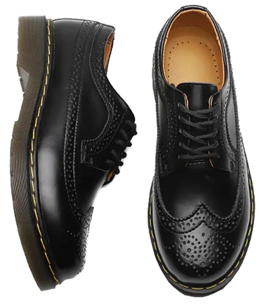40 PÓŁBUTY GLANY DERBY KLASYCZNE OKSFORDKI SMOOTH UNISEX SKÓRZANE CZARNE