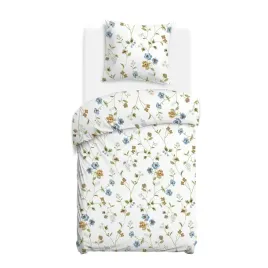 posciel-140x200-biala-w-pastelowe-kwiaty-na-zielonych-galazkach-cottonlove