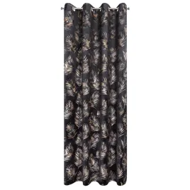 zaslona-140x250-gloria-czarna-zlota-liscie-welurow