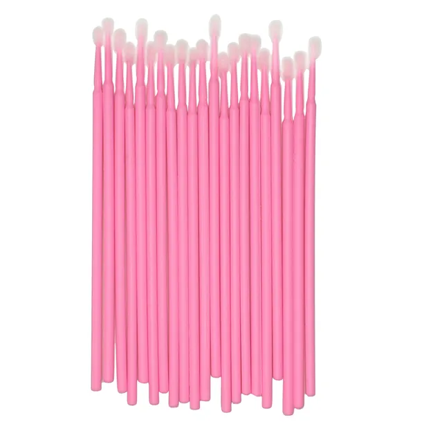 NAIL4U Mikroaplikatory bezwłókienkowe w woreczku Różowe 100 sztuk