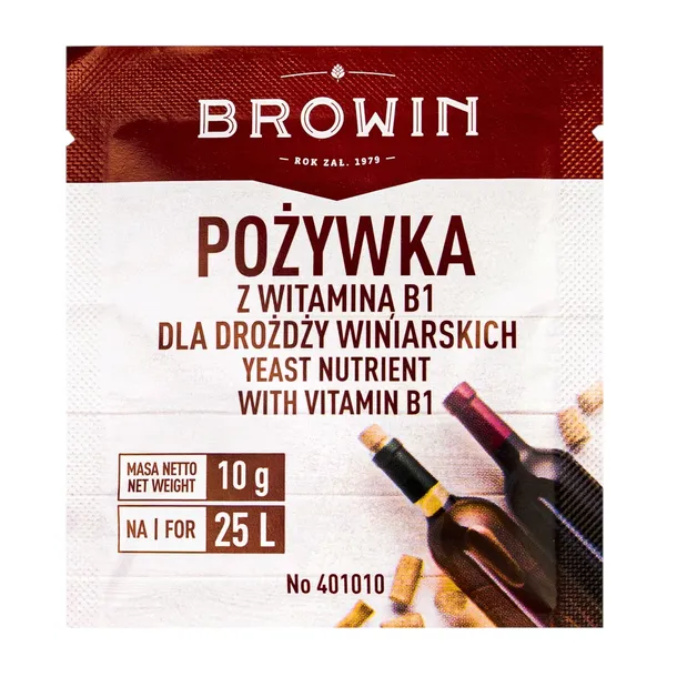 Pożywka z witaminą B1 dla drożdży winiarskich