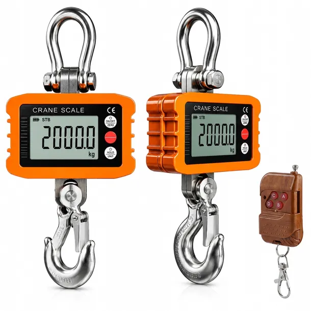 WAGA HAKOWA ELEKTRONICZNA WISZĄCA MAGAZYNOWA 2000kg PILOT BIGBAG