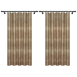 zaslony-gotowe-na-tasmie-140x250-lniany-wzor-brazowe-2-sztuki-zaslona