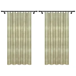 zaslony-gotowe-na-tasmie-140x250-lniany-wzor-zielone-2-sztuki-zaslona