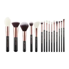 jessup-essential-makeup-brush-zestaw-pedzli-do-makijazu-black-15-sztuk