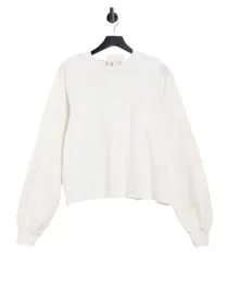 bluza-damska-ecru-klasyczna-gladka-casual-32-rna