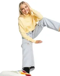 bluza-damska-zolta-krotka-casual-gladka-44-1xme
