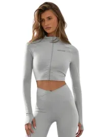 shein-szara-krotka-bluza-z-dlugim-rekawem-i-stojka-s-1kc