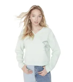 trendyol-zielona-bluza-damska-z-dekoltem-w-szpic-i-nadrukiem-34-6ba