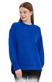 first-angels-niebieska-bluza-z-bawelny-z-okraglym-dekoltem-m-opa