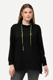 ulla-popken-bluza-plus-size-czarna-z-golfem-i-zoltymi-trokami-42-44-7aa