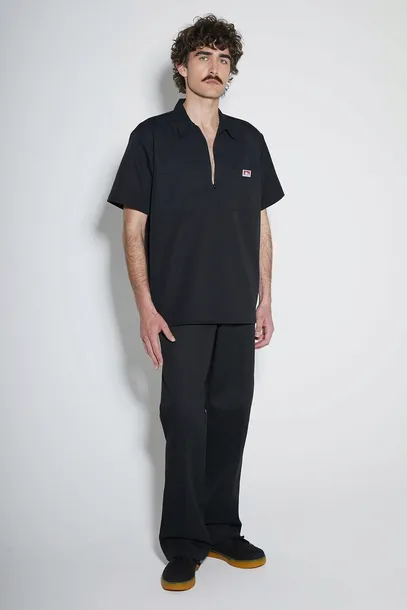 koszula-ben-davis-solid-12-zip-black-rozmiar-m