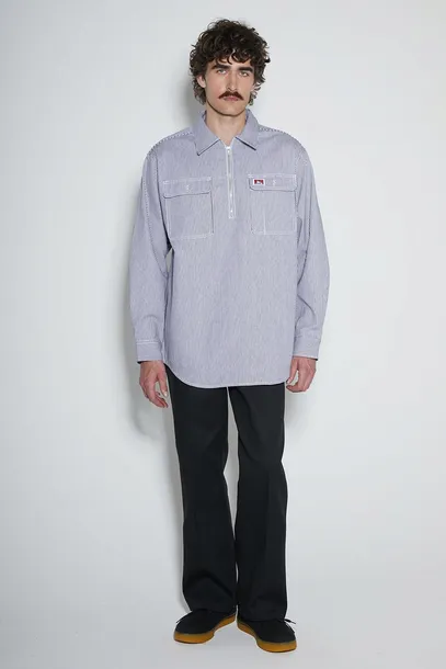 koszula-ben-davis-stripe-12-zip-hickory-stripe-material-dominujacy-bawelna