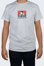 koszulka-ben-davis-classic-logo-ash