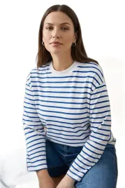 trendyol-damska-bluza-w-paski-z-dlugim-rekawem-bez-kaptura-s-5ea