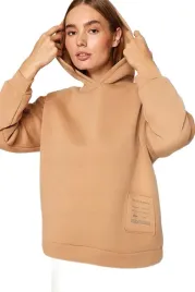 trendyol-bluza-damska-z-kapturem-bezowa-z-naszywka-m-5ea