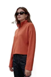 trendyol-damska-bluza-zamek-golf-dlugi-rekaw-pomaranczowa-s-5ea