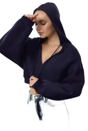 trendyol-krotka-bluza-damska-z-kapturem-i-wiazaniem-granatowa-m-5ea