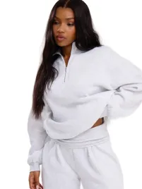 bluza-damska-szara-melanz-z-zamkiem-i-stojka-m-1la