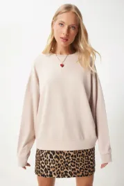 bluza-damska-bezowa-z-dlugim-rekawem-bez-kaptura-s-m-5ga