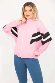 damska-bluza-zamek-rozowa-z-czarnymi-i-bialymi-lampasami-46-5ga