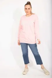 dluga-rozowa-bluza-damska-z-nadrukiem-bawelniana-58-60-5ga