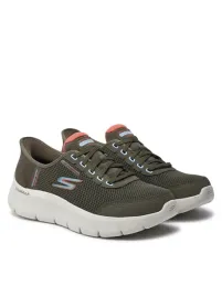 skechers-sportowe-khaki-buty-damskie-odychajace-gowalk-40-u2a