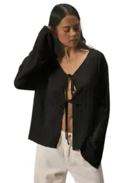 shein-czarny-sweter-damski-ower-size-z-wiazaniami-lekka-dzianina-44-1ha