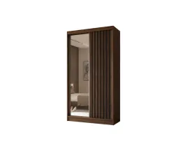 szafa-dwudrzwiowa-z-lustrem-120-cm-orzech-warmia-czarne-lamele-lam120
