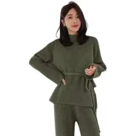 dazy-sweter-z-paskiem-i-falbana-w-kolorze-khaki-l-vaa