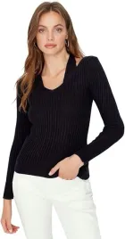 trendyol-granatowy-sweter-damski-z-polgolfem-i-prazkowaniem-38-6ba