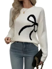 sweter-damski-kremowy-z-czarna-kokarda-klasyczny-dekolt-lodka-opa