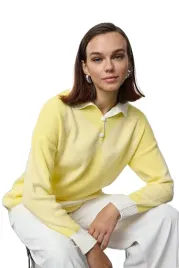 trendyol-sweter-damski-zolty-z-kolnierzykiem-i-guzikami-l-5ea