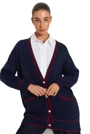 trendyol-granatowy-kardigan-damski-oversize-z-perelkowymi-guzikami-m-5ea