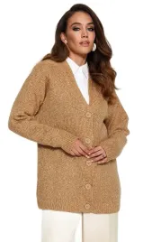trendyol-sweter-damski-rozpinany-bezowy-melanz-z-guzikami-s-5ea